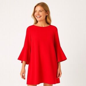 Zara Sz Medium Dress Mini 3/4 Sleeve Work Office Date Night Wedding Quiet Luxury